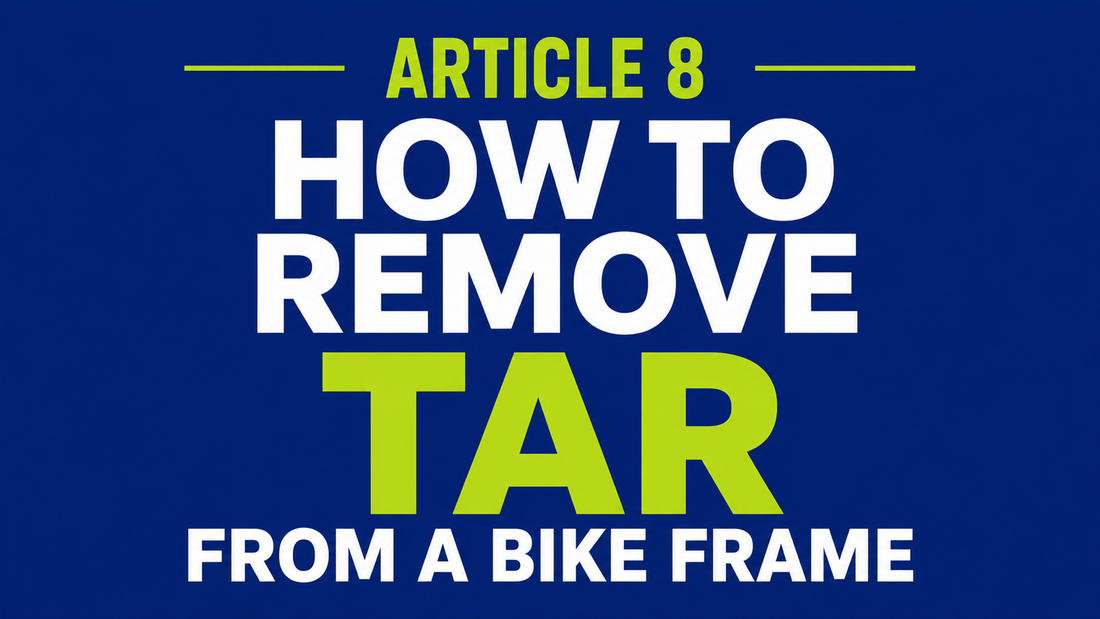 How to Remove Tar and Sticky Residue from a Bike Frame