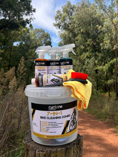 Cyclone Bike Cleaning Combo 7 in 1 for Ultimate Bike Care