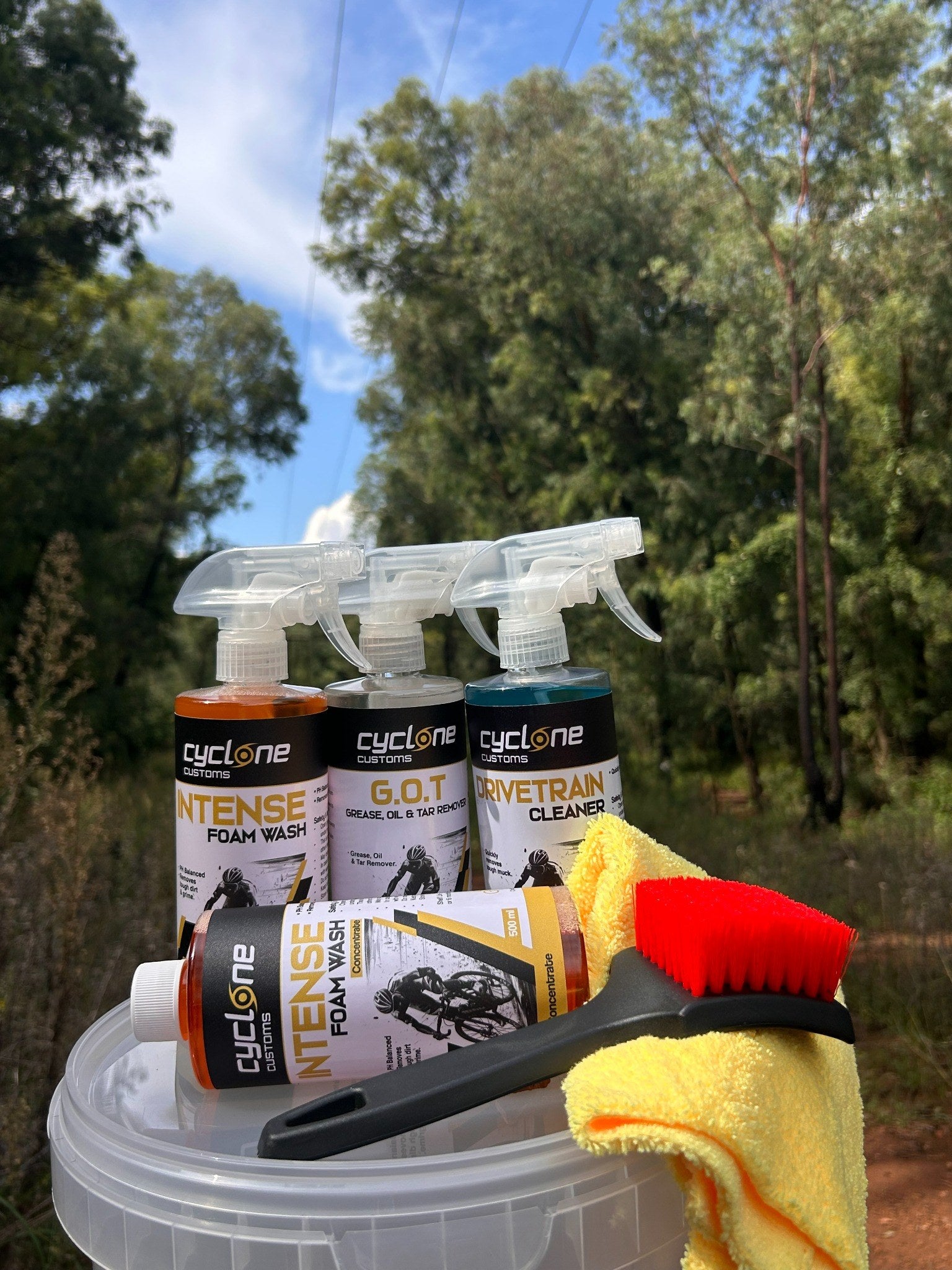 Cyclone Bike Cleaning Combo 7 in 1 for Ultimate Bike Care